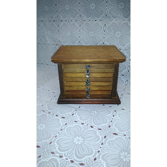 Vtg Coaster Wood & Cork House 8 Drink Coasters Leather Pull in Case Carrier (2) - Picture 3 of 6